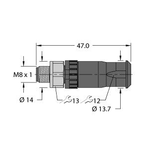 用于传感器和执行器的附件 FW-PRSPM0320-SA-S-0406图片