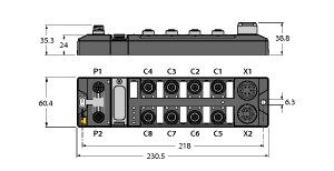PROFIBUS-DP现场总线I/O模块 TBDP-L2-8DIP-8DOP图片