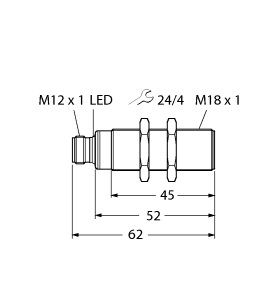 超声波传感器 RU50L-S18-AN8X-H1141图片