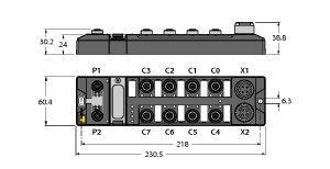 紧凑的以太网多协议RFID模块 TBEN-L4-4RFID-8DXP-CDS图片