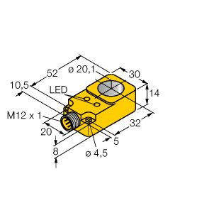 电感式传感器 BI20R-Q14-AP6X2-H1141图片