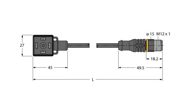 A型阀式接插件 VAS04-K81E-2-RSC5T/TEL图片