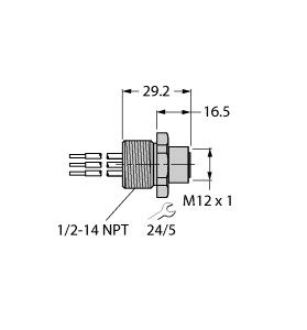 现场总线系统的附件 FKV48-0.3M/14.5/C1117图片
