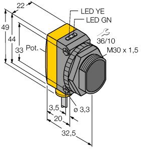 光电传感器 LOP8M-BT30-VNP6X2图片