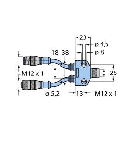 现场总线系统的附件 VB2-FKM/RKC RSC 572-0.5M-0.5M图片