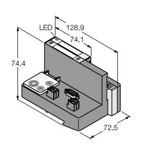 通过PROFIBUS-DP 的IP20进行简单I/O通讯的经济型套装 TI-BL20-DPV1-S-2图片