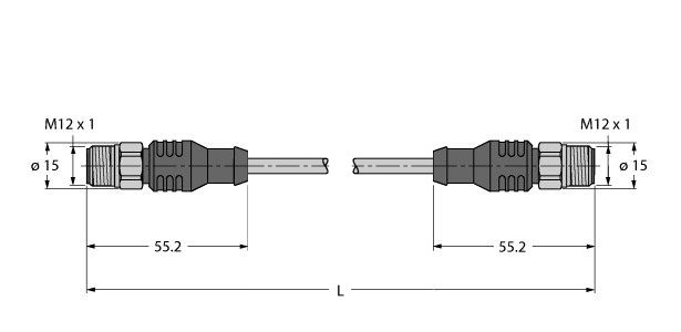 用于总线系统的总线电缆 RSCV-RSCV-FBY48BU-25M/5D图片