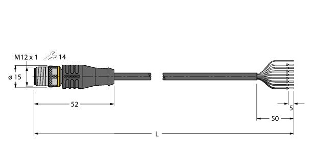 执行器/传感器电缆，PUR RSS8.800T-5/TXL图片