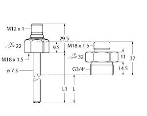 流量探头 FP100-300L-51-NA-H1141图片