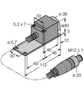 电感式传感器 NI25-CQP40/S1102 5M图片
