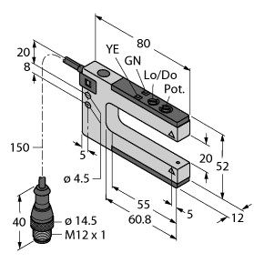 光电传感器 SO20-K12-ANP6X2-H1141-0.15图片