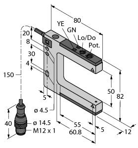 光电传感器 SO50-K12-ANP6X2-H1141-0.15图片
