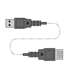 USB 2.0拓展线 USB 2.0 EXTENSION 5M图片