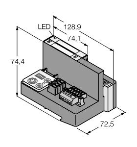 通过DeviceNet™ 的IP20进行简单I/O通讯的经济型套装 TI-BL20-DN-S-2图片