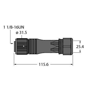 1个1/8”圆型接插件 B71121-0/21图片