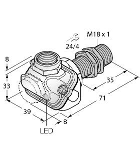 电感式传感器 BI5-EM18WDTC-Y1X图片