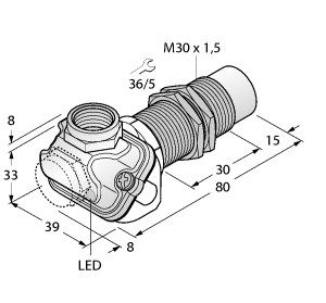 电感式传感器 NI15-EM30WDTC-Y1X图片