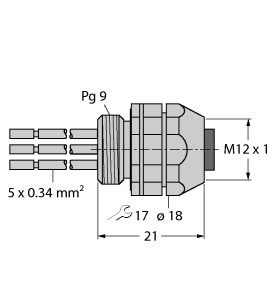 现场总线系统附件 FKDW4.54-0.5图片