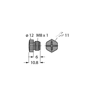 执行器/传感器电缆附件 SCHUTZSTOPFEN ISK-M8图片