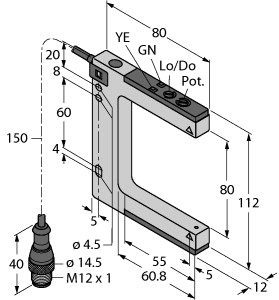光电传感器 SO80-K12-ANP6X2-H1141-0.15图片