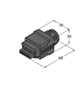 推挽式电源接头，符合 AIDA AIDA-POWER-CC图片