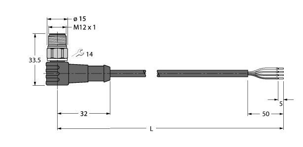 执行器和传感器线，PP-EPDM WSCV4.4T-2/TFW图片