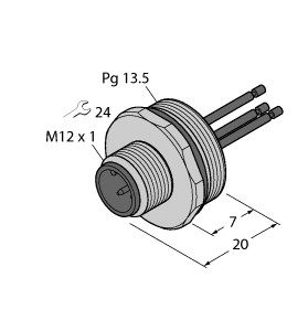 执行器/传感器电缆附件 FS3-0.5/13.5图片