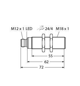 超声波传感器 RU50U-S18-LI8X-H1141图片