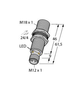电感式传感器 BI5U-MT18M-VP4X-H1141图片