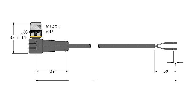 执行器和传感器电缆 / PVC WSC4.221T-5/TEB图片