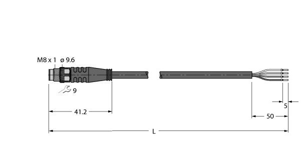 执行器、传感器及电缆、PUR PSG4M-2/TXL图片
