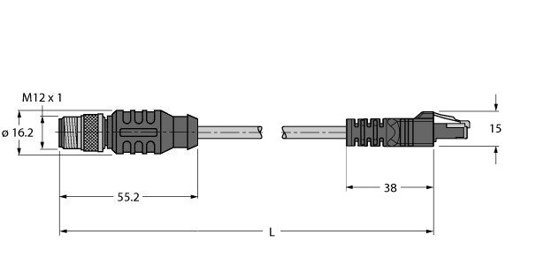 工业用以太网线 RSS RJ45S 841-10M图片
