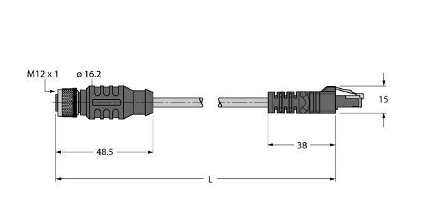 工业用以太网线 RKS RJ45S 841-2M图片