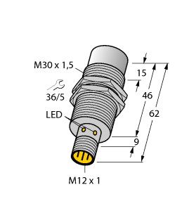 电感式传感器 NI30U-EM30WD-AP6X-H1141/3GD图片