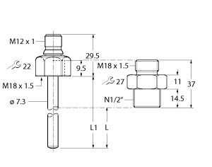 流量探头 FP100-300L-63-NA-H1141图片