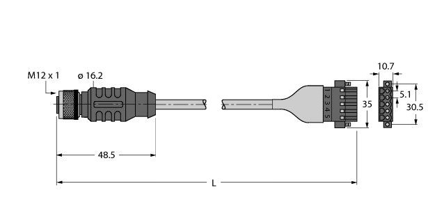 CAN总线电缆（DeviceNet、CANopen） RKC CBC5 572-1M图片