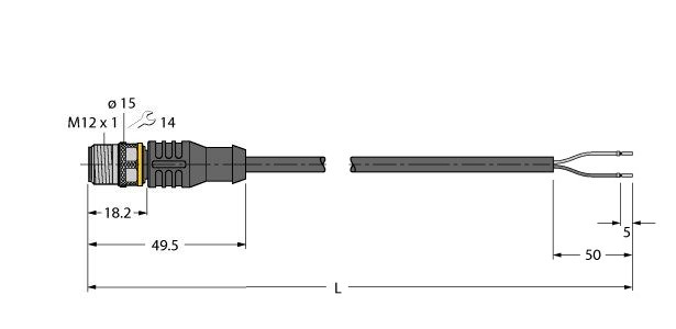 执行器和传感器电缆 / PVC RSC4.221T-10/TEB图片