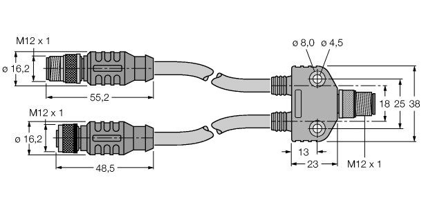 现场总线系统的附件 VB2-FSW/RSSW RKSW 455-0.5M-0.5M图片