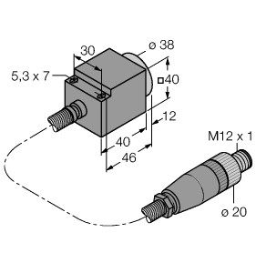 电感式传感器 NI25-CQ40/S1102 5M图片
