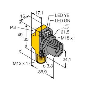 光电传感器 FO-BT18-VN6X2-H1141图片