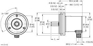 绝对值多圈旋转编码器 REM-116T10S-8BSARWL-H1151图片