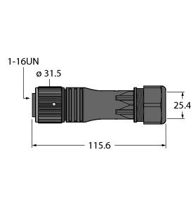 1”圆型接插件 B7171-0/21图片