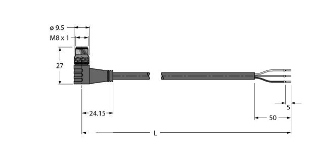 耐高温执行器和传感器电缆 HT-SWSP3-5/S2430图片