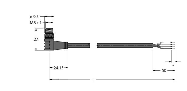 耐高温执行器和传感器电缆 HT-SWSP4-5/S2430图片