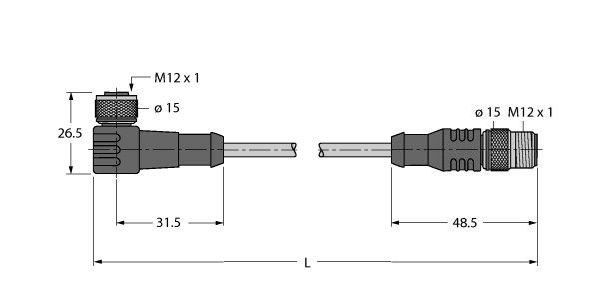 BLident线缆 经济型 WK4.5T-25-RS4.5T/S2503图片