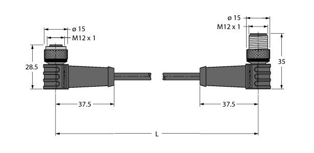 耐高温执行器和传感器电缆 HT-WWAK4-10-HT-WWAS4/S2430图片