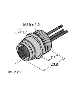 执行器/传感器电缆附件 EC-FK5-2/16图片