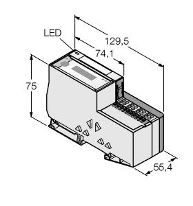 通过PROFIBUS-DP 的IP20进行简单I/O通讯的可编程套装 TI-BL20-E-DPV1-S-2图片