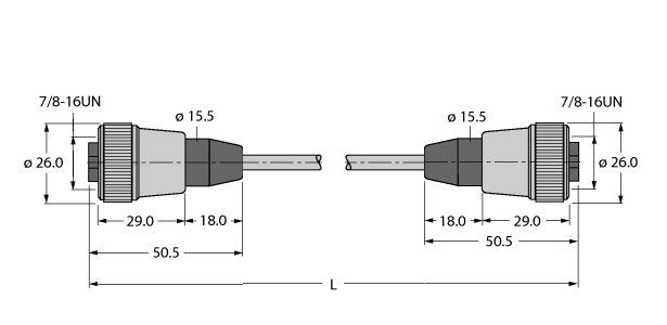 用于总线系统的总线电缆 RKV-RKV-FBY48OG-10M/5D图片