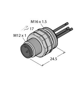 执行器/传感器电缆附件 EC-FSDE3-0.5/16图片